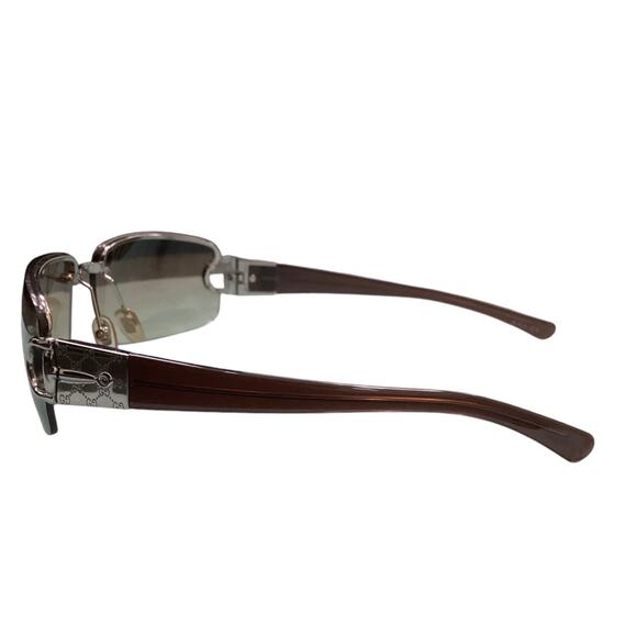 VTG Gucci Rectanglular Sunglasses GG2766FS with Temple Accent Pieces in Brown - Picture 4 of 5